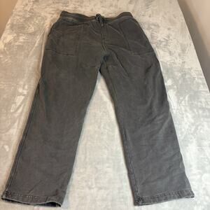 Rowan Brady Terry Sweatpants Men’s XXL Faded Black Luxury Basic Wide Leg Comfort